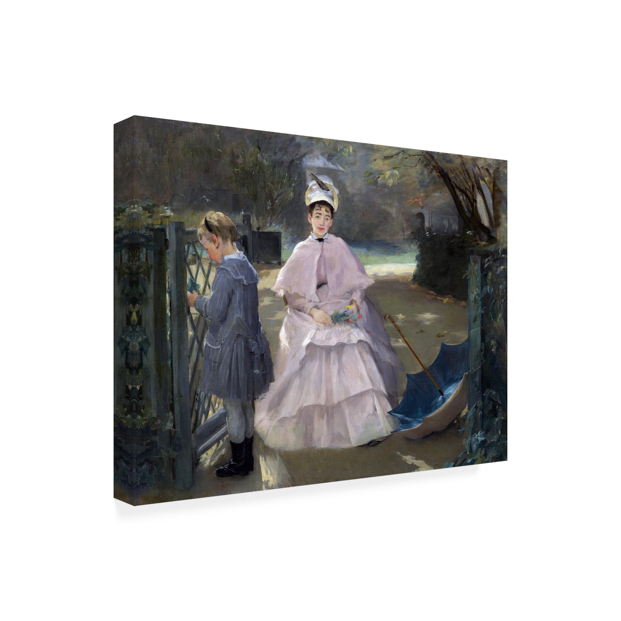 Trademark Fine Art 'Nanny and Child' Canvas Art by Eva Gonzales