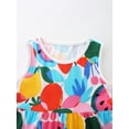 thumbnail image 3 of WIBACKER Toddler Girls Floral Summer Beach Sleeveless Dress Birthday Sundress Everyday Dresses for Kids, 3 of 6