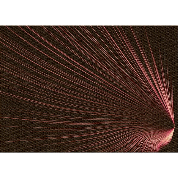 Ahgly Company Indoor Rectangle Patterned Blood Red Brown Area Rugs, 2' x 5'