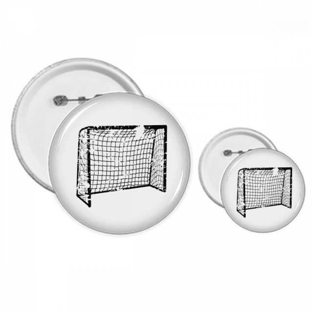 Kit de Conception de Badges et Boutons Motif Filet de Porte de Football Noir Ensembles d'Artisanat