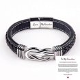 thumbnail image 1 of To My Son/grandson Bracelet With Crads, Men\'s Bracelet, Son/grandson Inspirational Birthday Gift For Men, 1 of 3