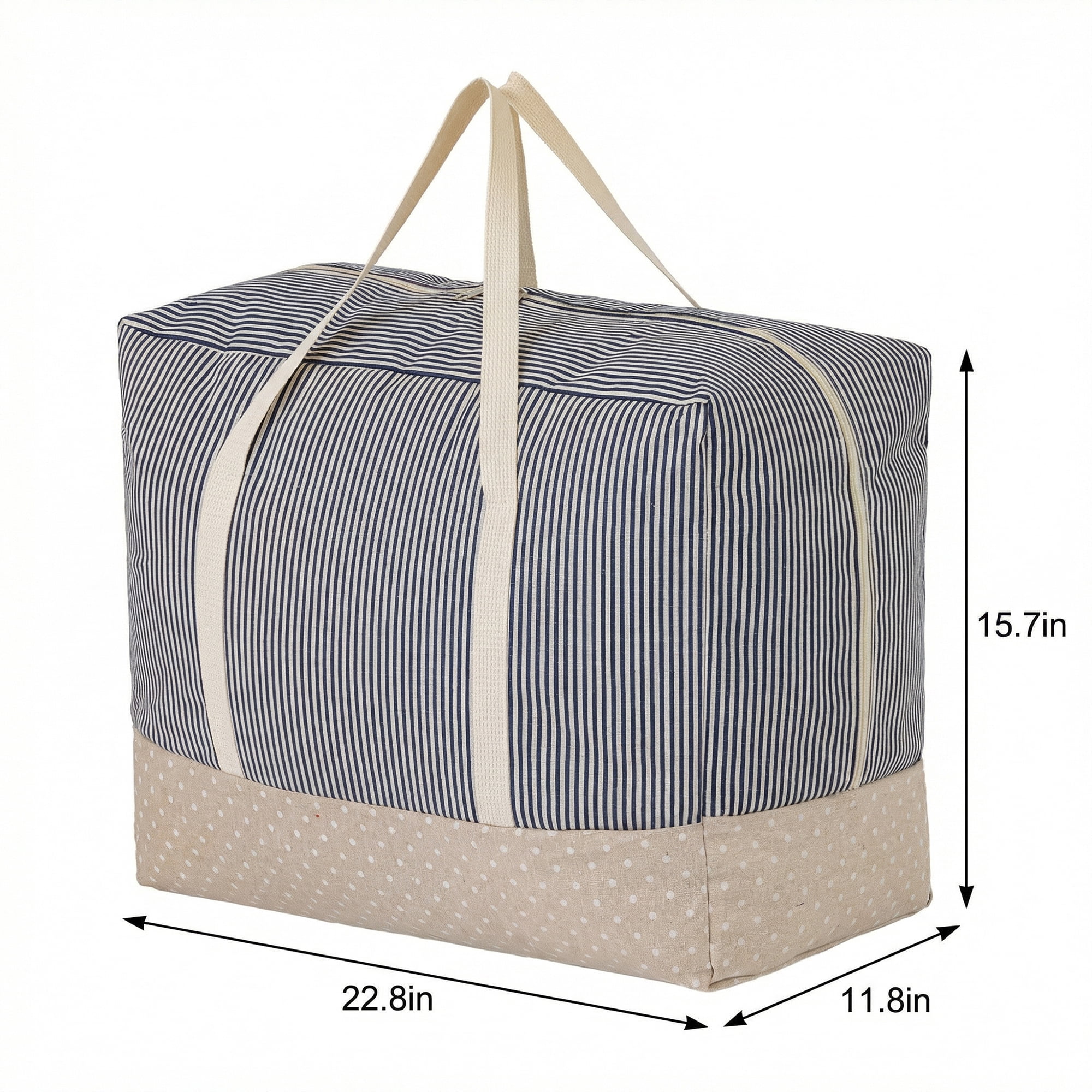 Unique Bargains Clothes Storage Bag for Closet Organizer Blue 22.8"x15.7"x11.8"