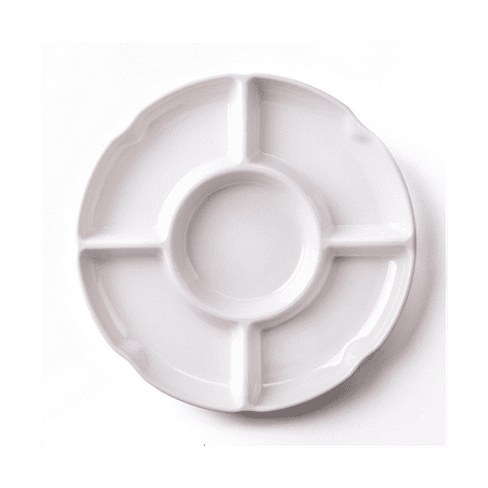 

Growment 5 Combined Round Plastic Tray Size: 13 Inches White Plastic Partition
