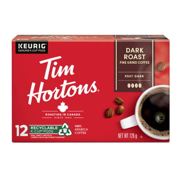 Tim Hortons K-Cup Dark Roast 12 Count