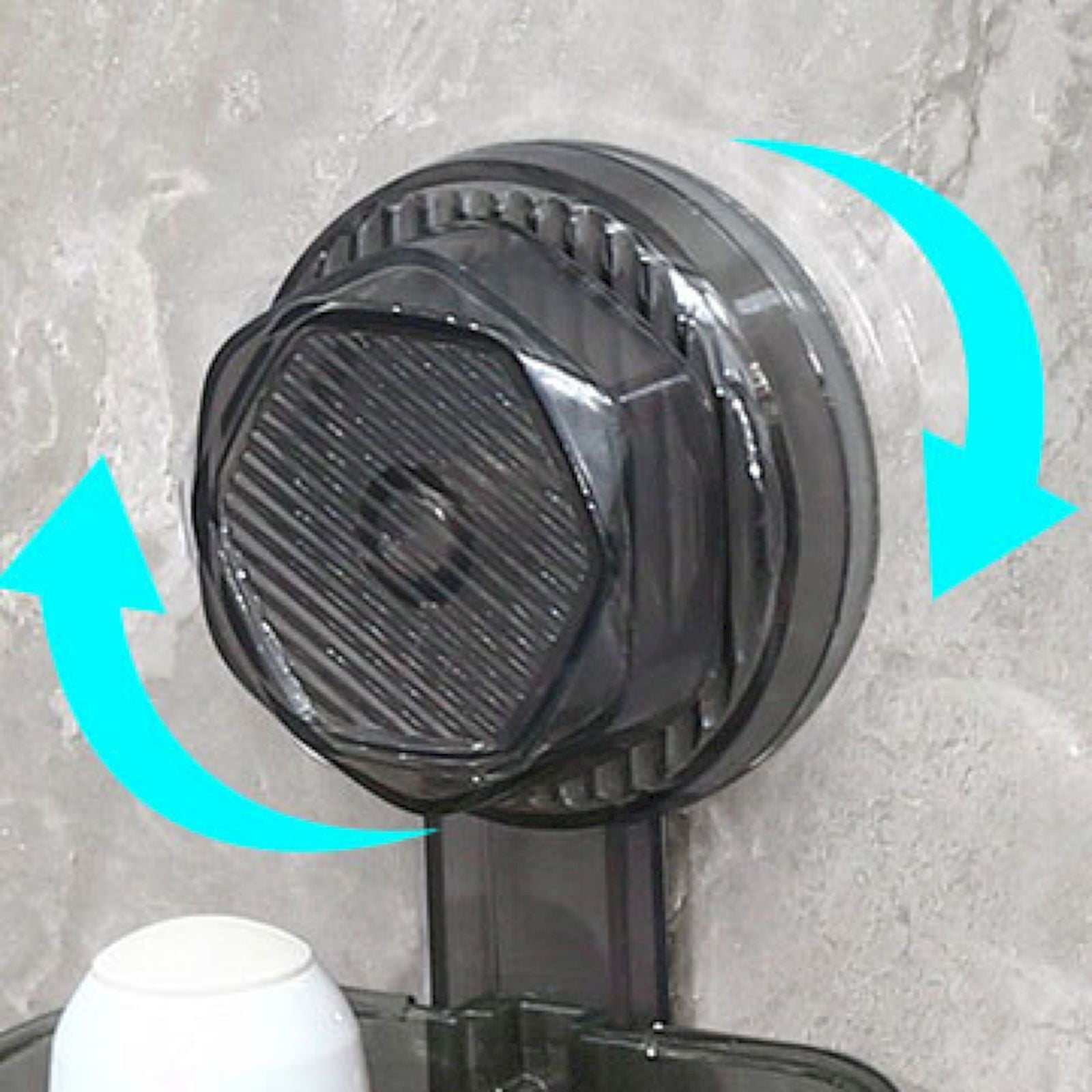 Giyblacko Clear Shower Caddy Suction Cup Plastic Shower Basket Organizer NO Drilling Removable Shower Shelf For Bathroom Storage & Kitchen One Second Installation Rustproof