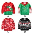 thumbnail image 6 of URMAGIC Toddler Boy Girl Christmas Sweatshirt Long Sleeve Santa Elk Dinosaur Holiday Shirt Tops for Kids 3-8T, 6 of 6