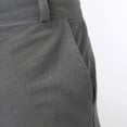 thumbnail image 5 of Bcfgryg Mens Summer Solid Color Lace Up Zipper Athleisure Quarter Shorts Medium Shorts Men's Cargo Shorts With Pockets Grey L, 5 of 5