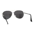thumbnail image 4 of Timeless Classic Aviator Style Metal Rim Spring Hinge Sunglasses Silver Mirror, 4 of 4