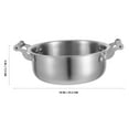 thumbnail image 2 of WEUVEB Olla Para De Acero Inoxidable Con Asas Dobles Para Fideos Ramen Y Guisos, 2 of 7