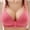 Watermelon Red, variant on KIHOUT Discount 3PC Woman's Embroidered Glossy Comfortable Breathable Bra Underwear No Rims