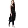 thumbnail image 2 of eloria Women's Fashion Stylish Leaf Printed Sleeveless Kurti, 2 of 5