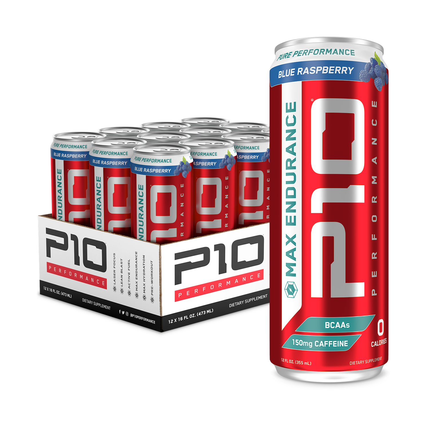 P10 Performance Max Endurance Blue Raspberry Energy