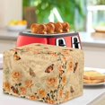 thumbnail image 3 of TSOVTHRID Vintage Newspaper Rose Butterfly Print Toaster Covers for 2 Slice, Greasy Resistant Dust Cover for Kitchen Small Appliances Washable Kitchen Bakeware Protector, 3 of 8