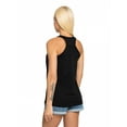 thumbnail image 4 of Women's Gathered Racerback Sleeveless Tank Top, M, Black, by Ambesonne, 4 of 4