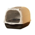 thumbnail image 2 of Fully Enclosed Litter Box Oversized with Odor Control and High Sides for Large Cats Plastic Includes Scoop and Deodorizing Bag, 2 of 6