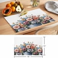 thumbnail image 6 of Colorful Tulip Floral Placemats Set of 4, Spring Retro Flowerpot Watercolor Style Farm Non-Slip Place Mats Washable Table Mats for Kitchen Dining Table Decorations Indoor/Outdoor, 6 of 9