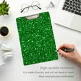 thumbnail image 5 of Coolnut Green Glitter Texture Clipboard, Acrylic Standard A4 Letter Size Clip Board with Low Profile Clip for Office, Classroom, Doctor, Nurse and Teacher, 12.5"x9", 5 of 7