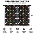 thumbnail image 2 of Blackout Kids Curtains,Black Dinosaurs Geometric Pattern Childrens Insulated Curtains Set Of 2,Bedroom Essentials,Toddler Room Decor 52"x84", 2 of 5