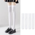 thumbnail image 4 of EazyTech Women's Fashion Thigh High Socks Spring Summer Thin Breathable Over the Knee Stockings, 4 of 5