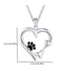 thumbnail image 3 of Xihbxyly Collar con Colgante de Pata de Perro En Forma de Corazón, Elegante Diseño de Aleación, Joya Conmemorativa para Mascotas, Cadena Ajustable, Versátil, para Uso Diario, Bodas y Fiestas, 50 Cm d, 3 of 6