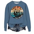 thumbnail image 3 of TINZ Sweat à Capuche Décontracté pour Femmes, Col Rond, Imprimé Animal, Veste Festive pour Adolescentes, 3 of 3