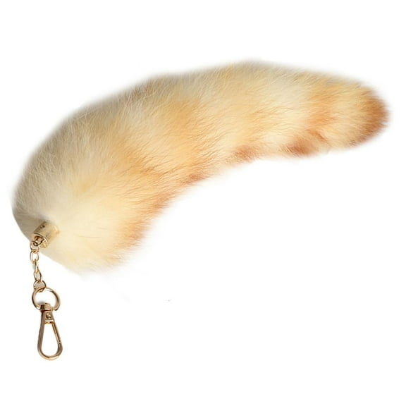 SDFGTstore Kids Children Party Cosplays Tail Costume Tail Adjustable Faux Furs Tail Foxes Dress up Tails with Keychain