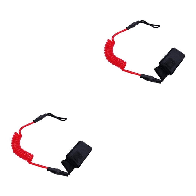 Advancent Paddle Safety Rod Elastic Leash Boats Rope Raft Stretch Rojo 45 cm 2piezas