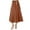 Khaki, variant on Lisingtool Clearance Skirts for Women Skirt Skirts Faux Leather Waist Color Solid Womens Long A Line High Skirt S-XXL Clearance sale
