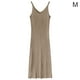 thumbnail image 1 of Vestido Con Cuello En V Sin Mangas De Punto Color Sólido Vestido Largo Y Delgado Sexy, Albaricoque, M Inevent AP001368-02B, 1 of 7