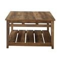 thumbnail image 6 of Manor Park Farmhouse Plank Style Coffee Table, Barnwood, 6 of 7