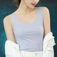 thumbnail image 5 of Yinreli Tank Top Nylon Spandex Women's Ice Silk Tank Top Sleeveless Scoop Neck Camisole Solid Color Nylon Spandex Blouse for Casual Wear Workouts Breathable, 5 of 8