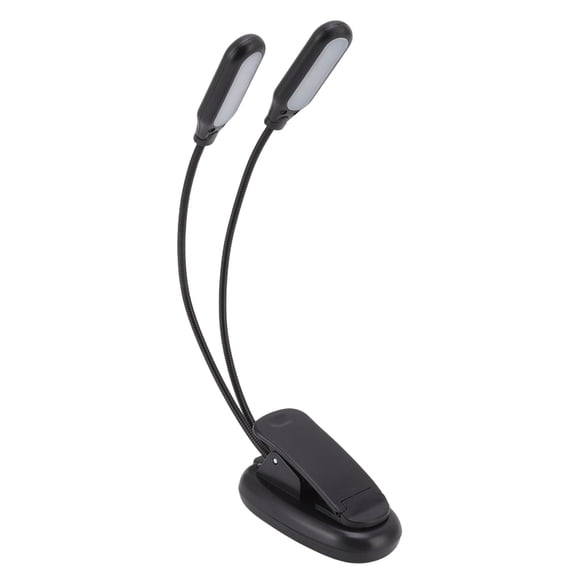 Luz LED Para Libros, Lámpara De Escritorio LED Negra, Recargable Por USB, Portátil Para Lectura De Piano