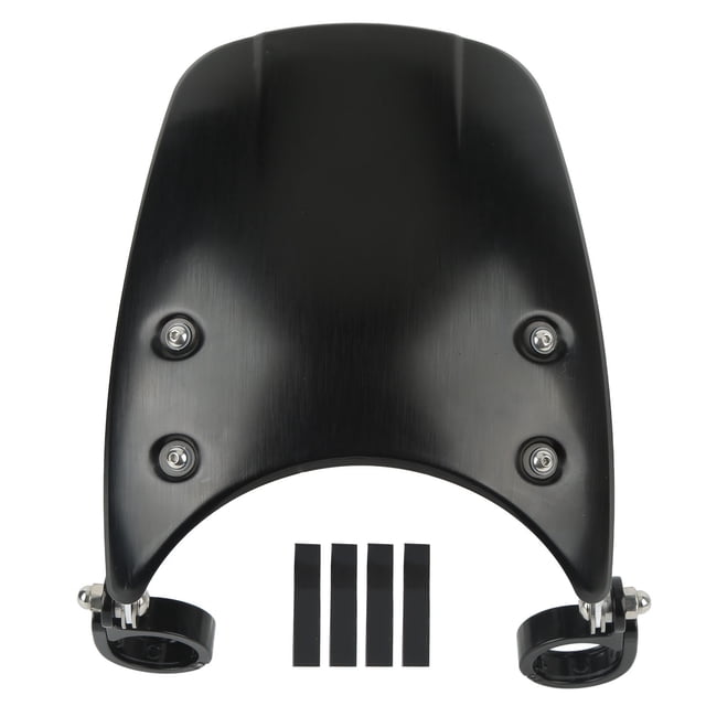 Parabrisas delantero de aluminio con protección aerodinámica para motocicleta CMX 500 Rebel 2017-2022 Negro