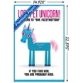 thumbnail image 3 of Lost Pet Unicorn Wall Poster, 14.725" x 22.375", 3 of 3