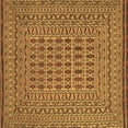 thumbnail image 1 of Ahgly Company Indoor Square Southwestern Brown Country Area Rugs, 3' Square, 1 of 4
