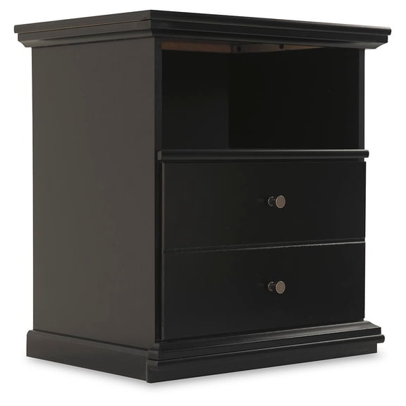 Signature Design by Ashley Casual Maribel Nightstand, Black