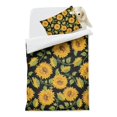 thumbnail image 2 of Black Sunflower Duvet Cover and Pillowcase Set for Single Bedding, Bedroom Accessories for Kids Teens, 2 of 5