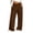 Brown, variant on Girls Corduroy Pants with Pockets Baggy Fall Fashion Casual Elastic Waist Kids Wide Leg Pants Brown 8