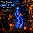 thumbnail image 5 of Halloween Outdoor Grim Reaper Ghost Cascade Yard Light, Haunted Themed Garden Decoration with Glowing Blue Ghost Faces and Vintage Style Lantern for Front Porch Pathway Holiday Display, 5 of 6