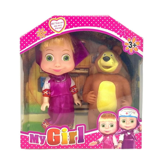 Martha and Bear Classic Generation 2 Model A Purple Doll Set - Brand New