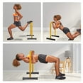 thumbnail image 3 of Relife Sports Dip Station Heavy Duty Dip Bar Stand Fitness Adjustable Parallel Bars 300LB Yellow, 3 of 13