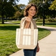 thumbnail image 4 of Pastel Mini Canvas Tote Bag,Limited Edition Canvas Tote Bag for Commuting,Traveling,Vacation,Shopping,1PC Tote Bags, 4 of 7