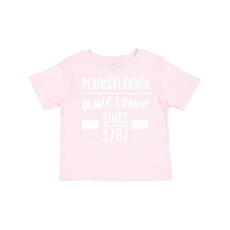 

Inktastic Pennsylvania Awesome Since 1787 Boys or Girls Toddler T-Shirt