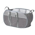 thumbnail image 4 of PTOOTP Grey Laundry Hamper with Foldable Design, Cationic Cloth for Home, Dorm, and Apartment Use, 4 of 8
