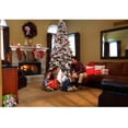 thumbnail image 4 of Home Heritage Snowdrift Spruce 7.5 Foot Snow Frosted Artificial Pre-Lit Christmas Tree with White Clear Lights, 4 of 8