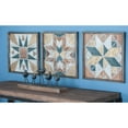 thumbnail image 2 of DecMode Multi Colored Wood Handmade Southwestern Geometric Wall Decor (3 Count), 2 of 10