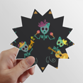thumbnail image 1 of Painted Mexico Undead Festival Sun Vinyl Sticker Luggage Graffiti Flower Decal, 1 of 3
