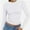 White, variant on Women's Inbarely Soft Long Sleeve Tops Crew Neck Slim Fit Basic Casual Going Out Tees Shirts