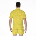 thumbnail image 2 of Lemon Slices Pattern Short Sleeve Men'S Rompers Casual Summer Jumpsuits Outfit, 2 of 4