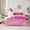 Pink, variant on Castle Fairy Black Blue Glitter Print Twin Bedding Sets,Gradient Bedding Comforter Set